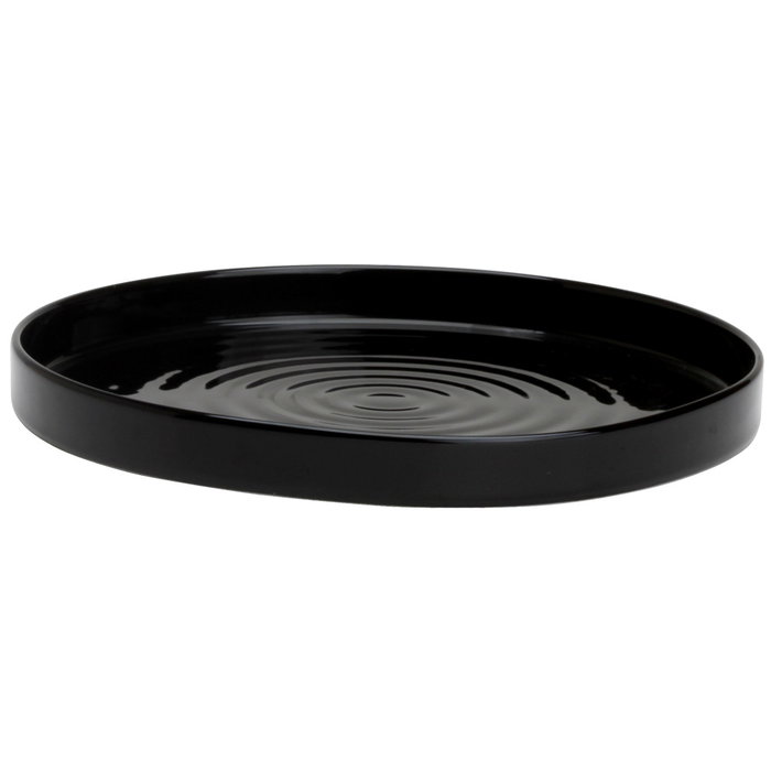 Avet Plato Llano Negro 25 cm - Colección Silo - Pack de 3 Unidades Avet Plato Llano Negro 25 cm - Colección Silo - Pack de 3 Unidades
